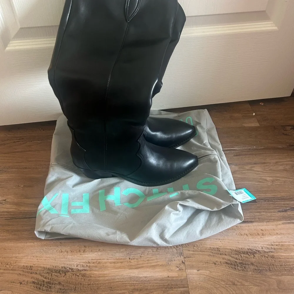 Dolce Vita Black Over-the-Knee Pointed Toe Boots